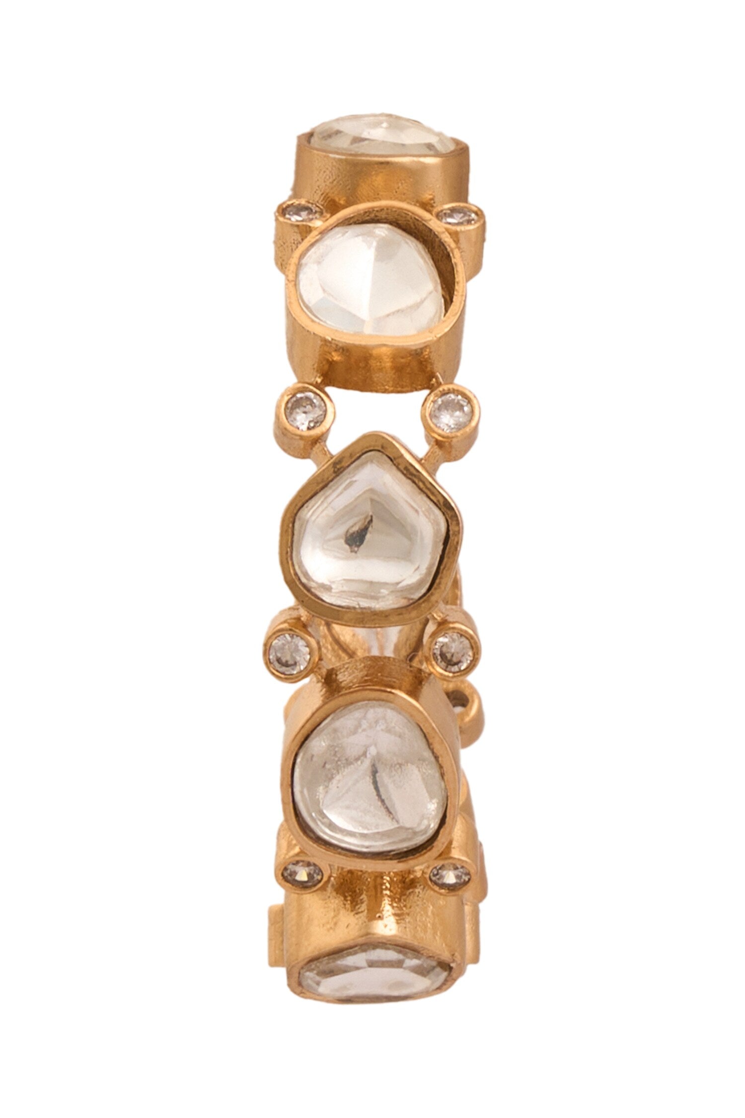 Kundan Stone Embellished Hoops 