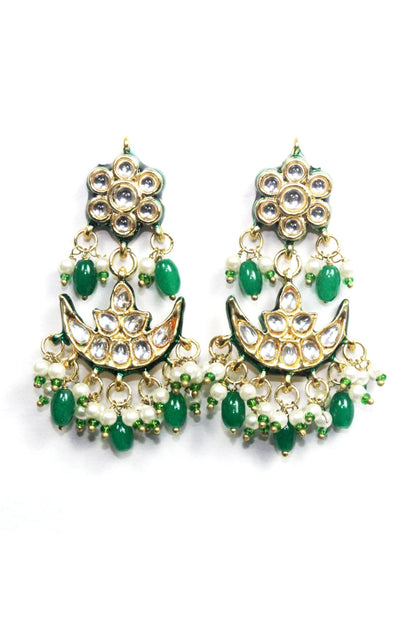 Kundan Pearl Chandbalis 