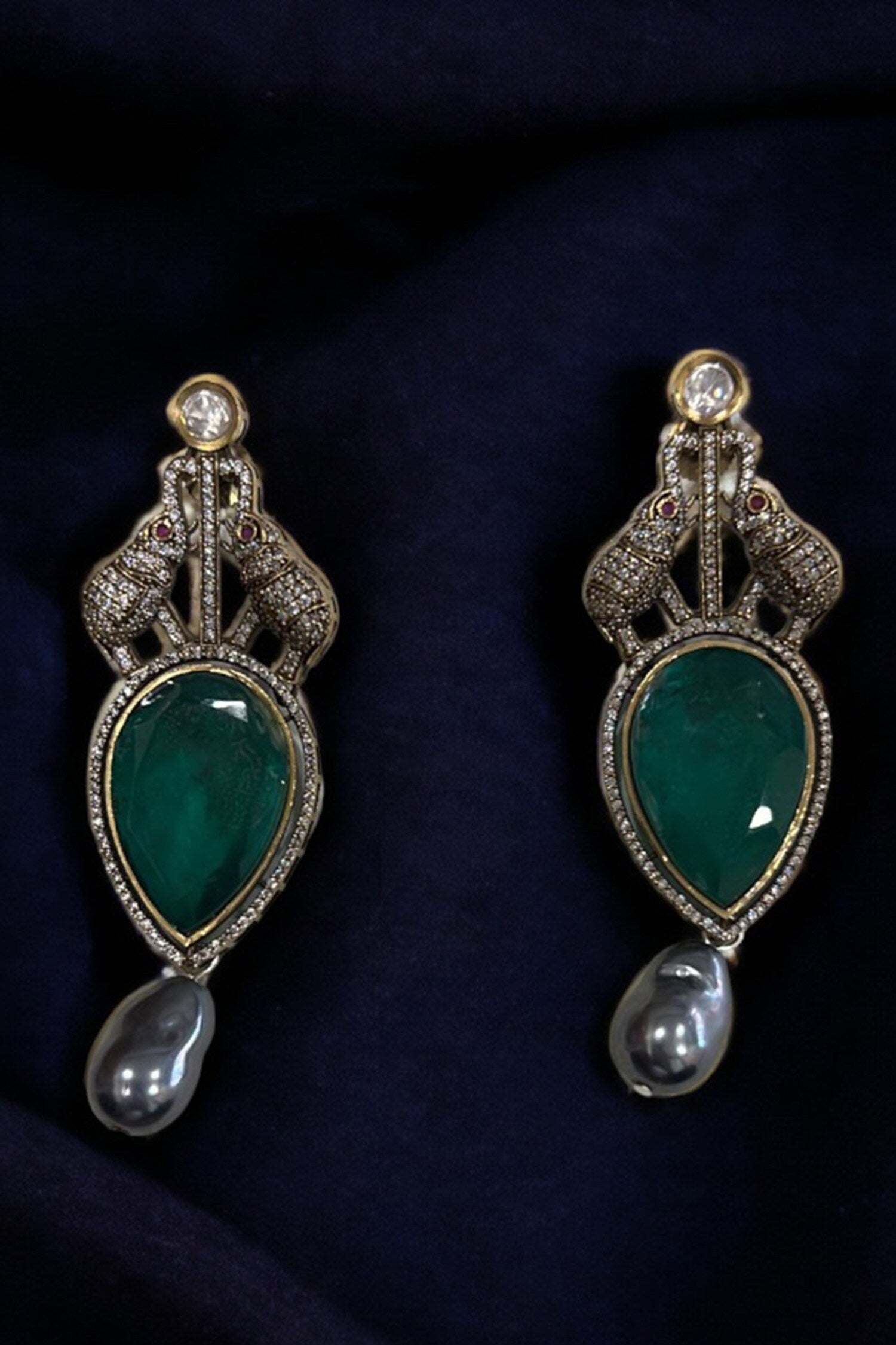 Majesty Tusker Drop Earrings 