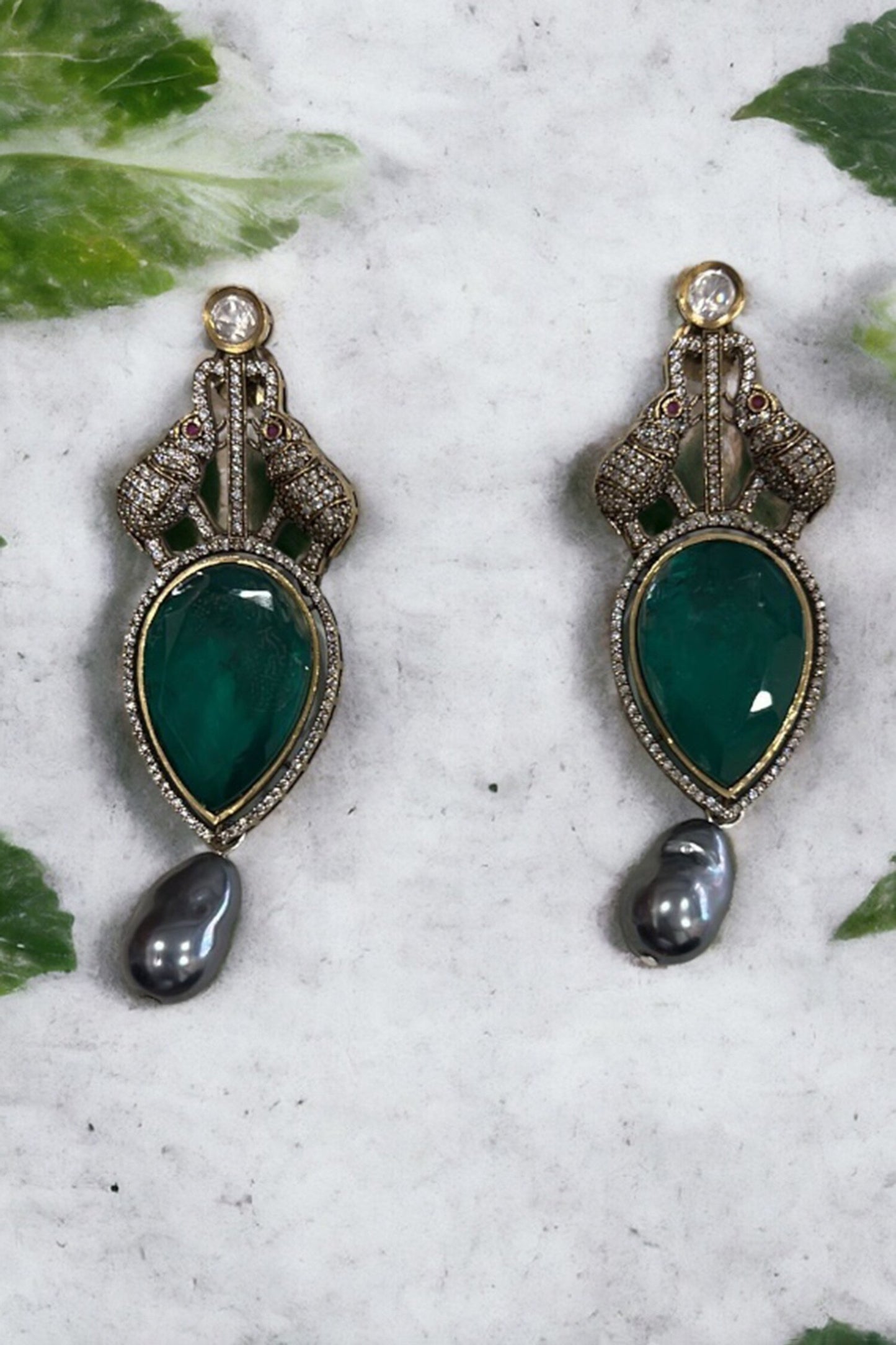 Majesty Tusker Drop Earrings 