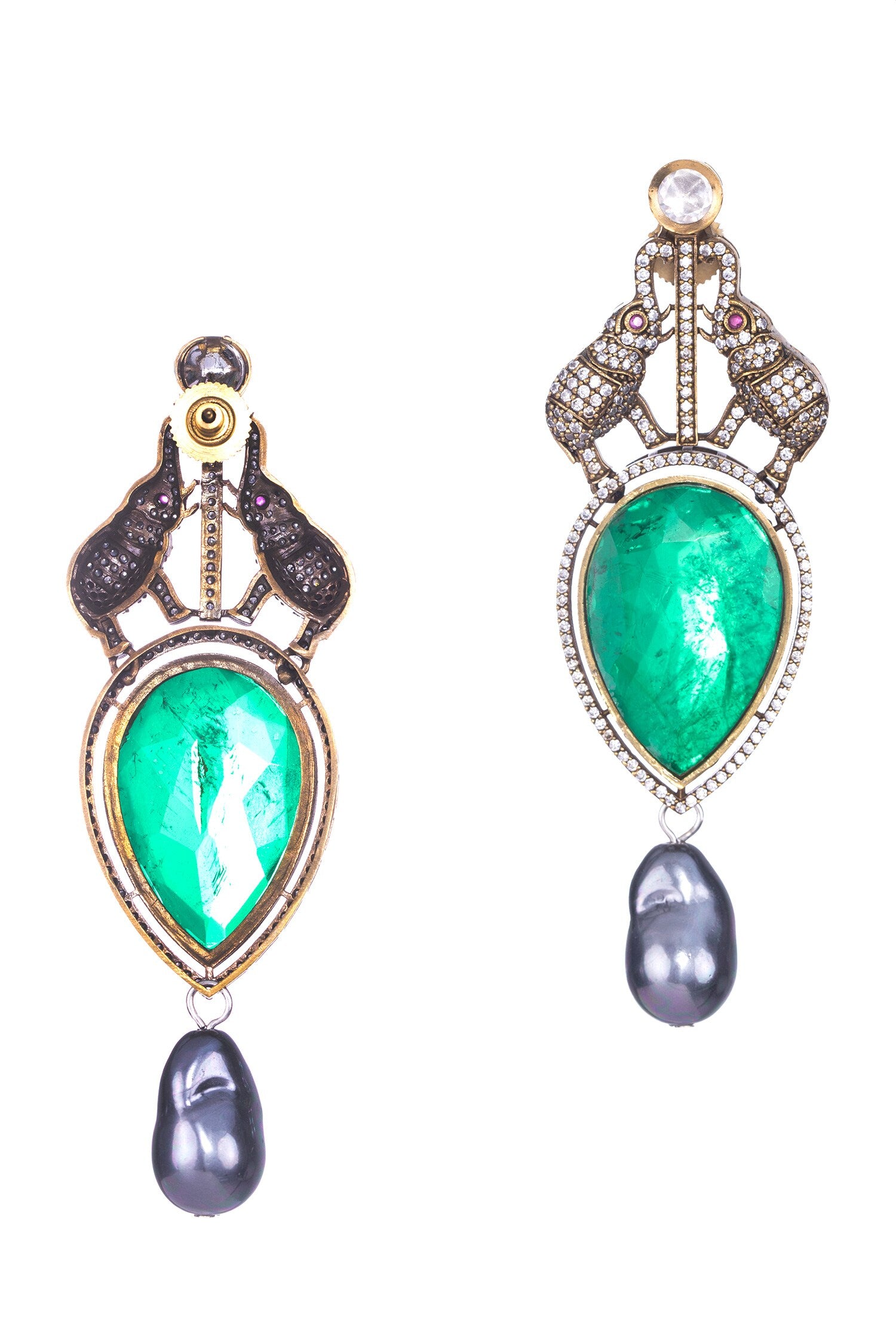 Majesty Tusker Drop Earrings 