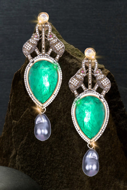 Majesty Tusker Drop Earrings 
