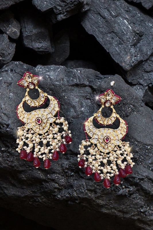 Polki & Semi Precious Stone Chandbalis 