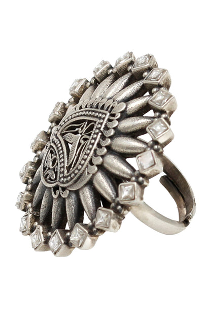 Geometric Hydro Stone Ring 