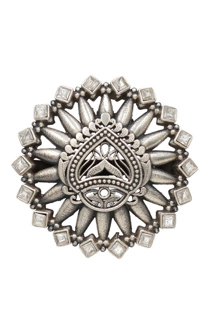 Geometric Hydro Stone Ring 
