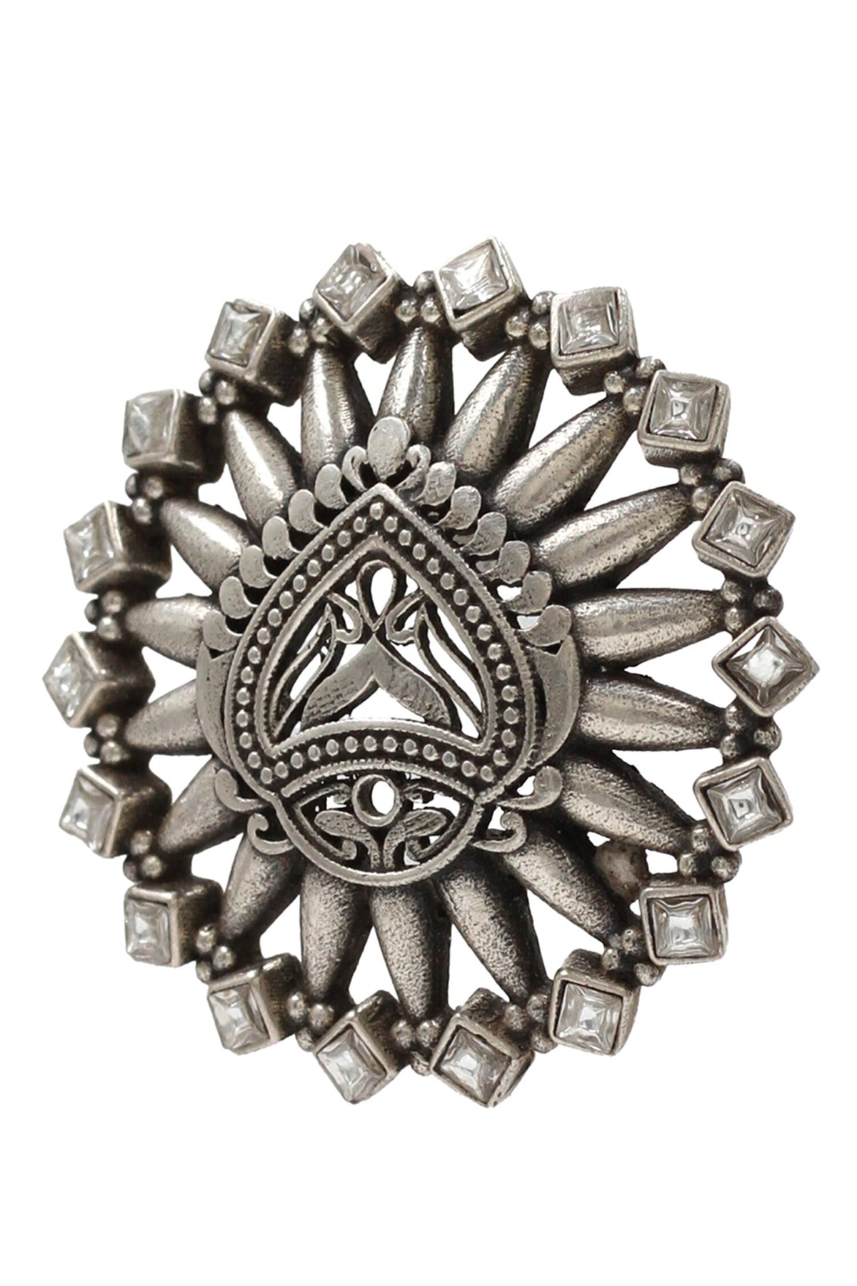 Geometric Hydro Stone Ring 