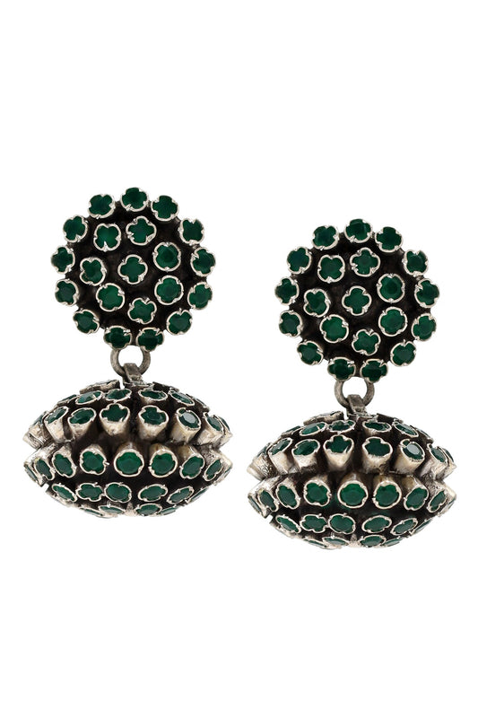 Clustered Hydro Stone Earrings 