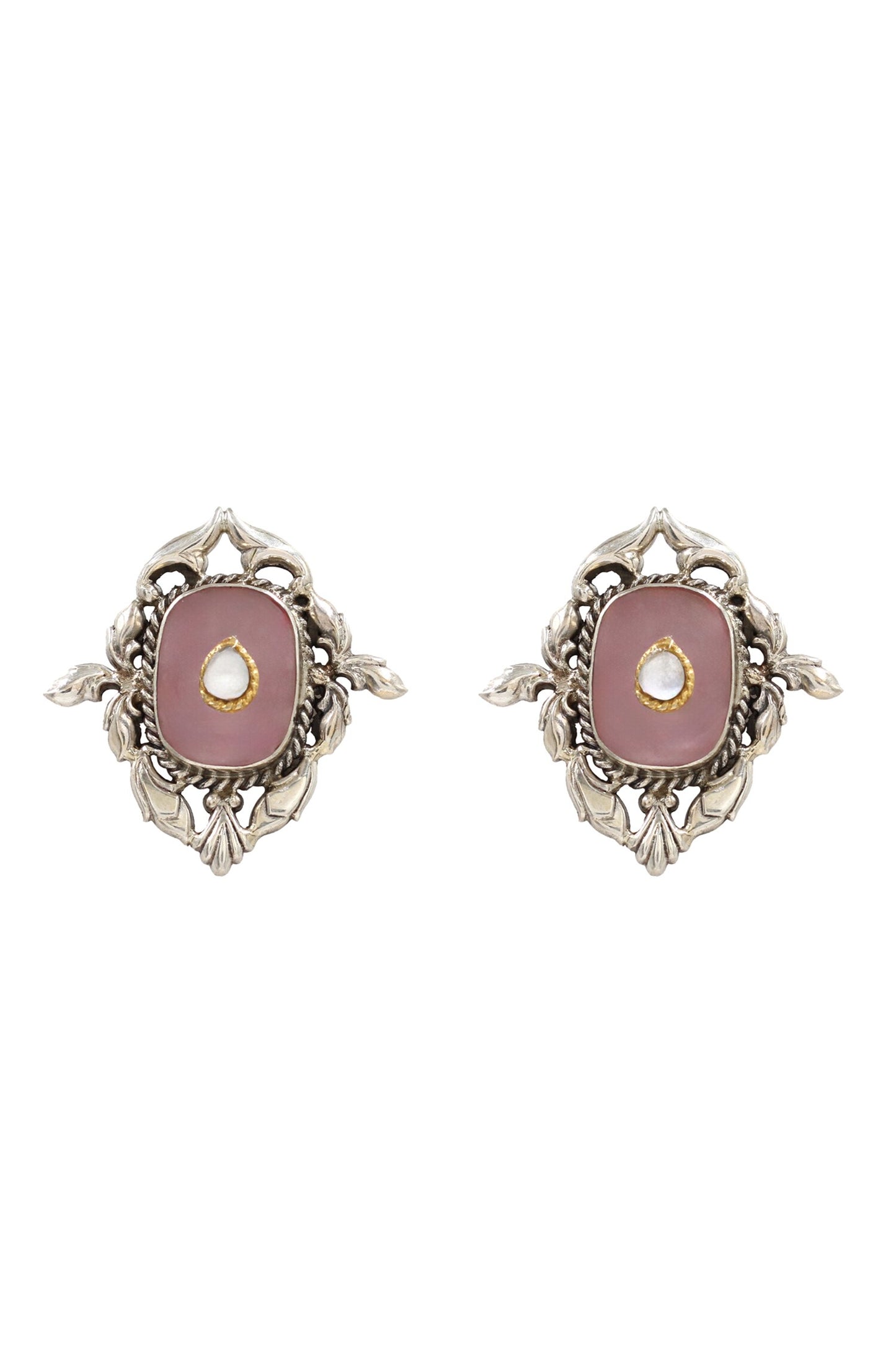 Floral Vine Stud Earrings 