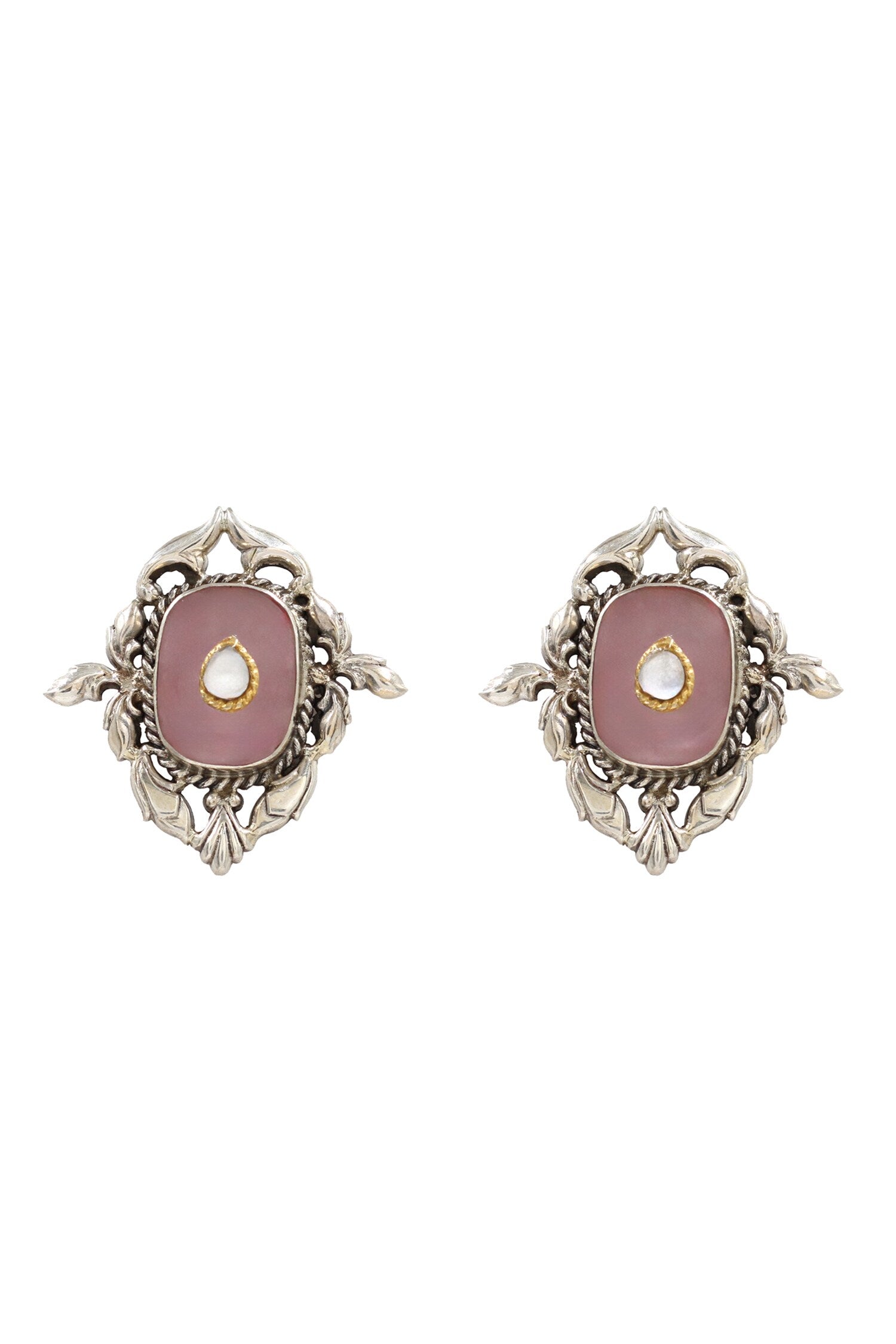 Floral Vine Stud Earrings 