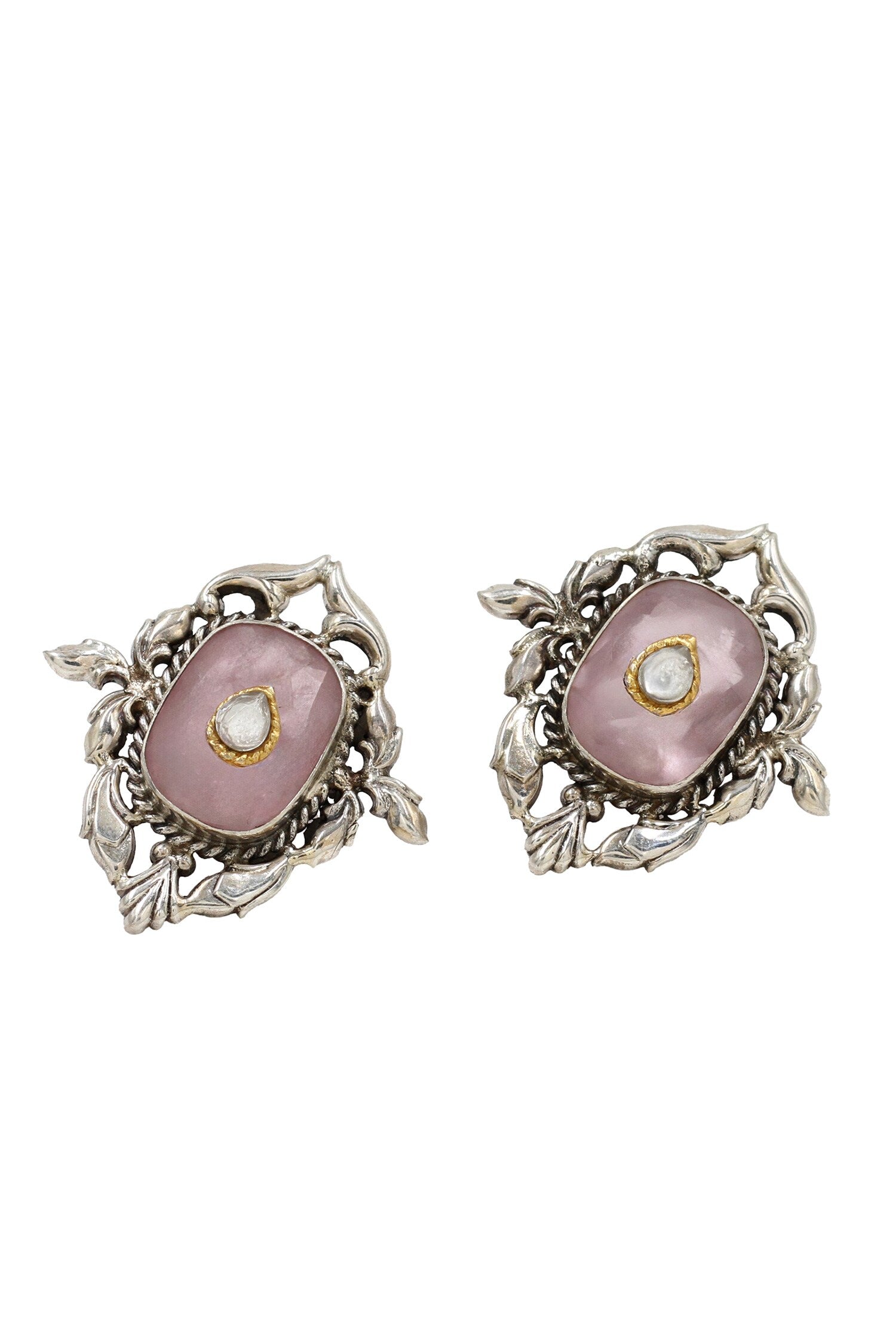 Floral Vine Stud Earrings 