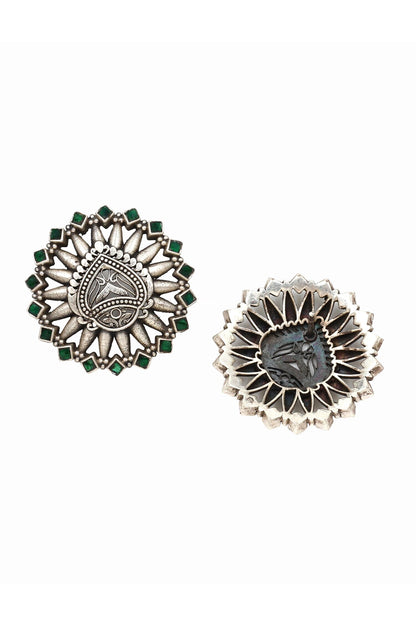 Hydro Stone Cutwork Stud Earrings 