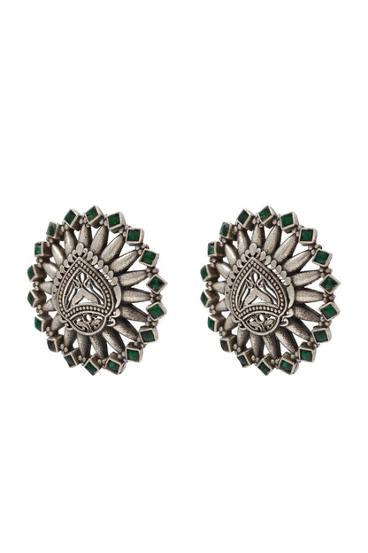 Hydro Stone Cutwork Stud Earrings 