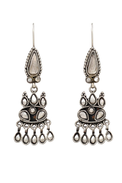 Hydro Stone Silver Danglers 