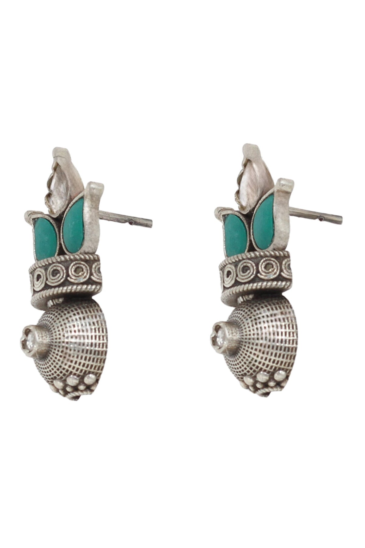 Paisley Hydro Stone Studded Earrings 