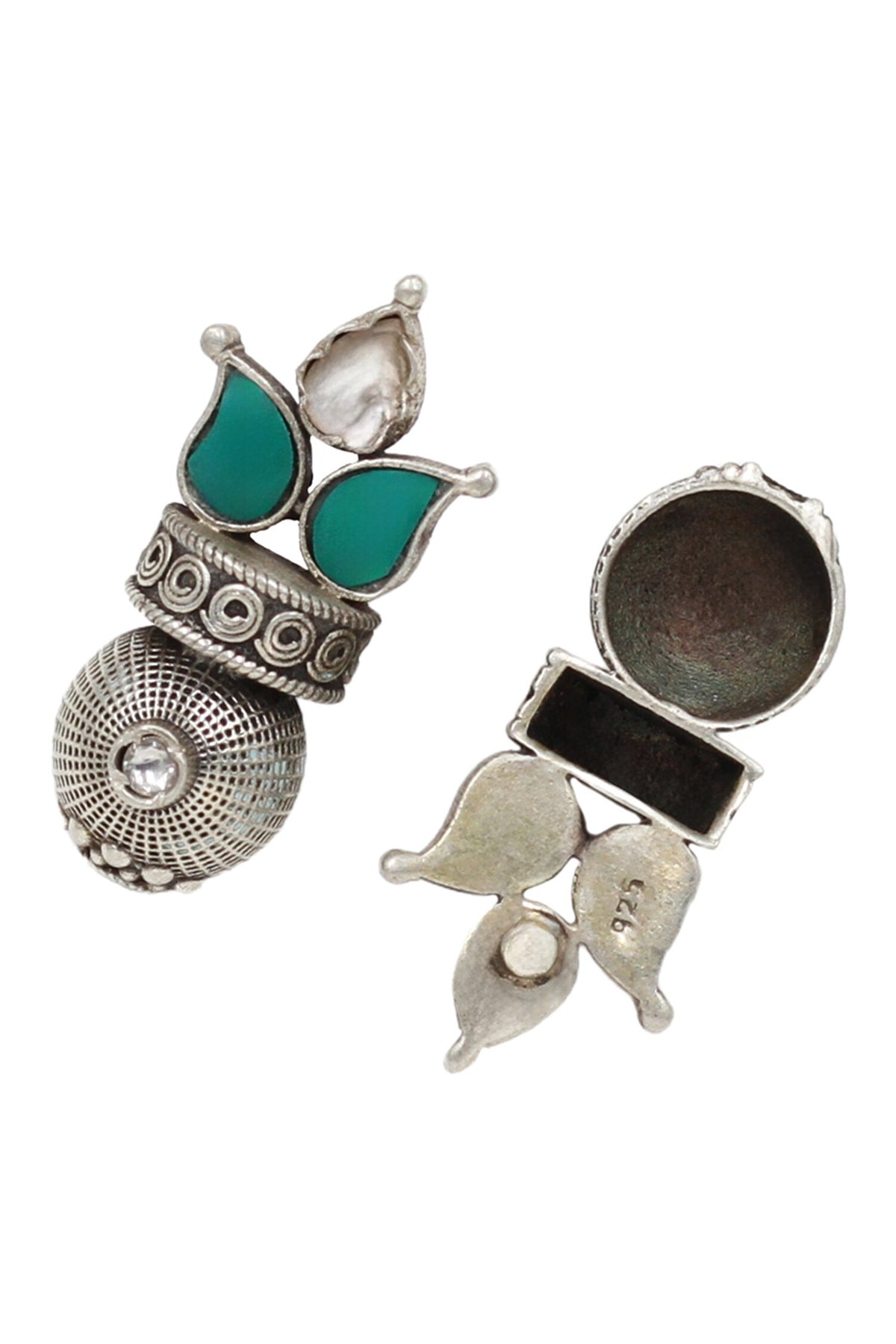 Paisley Hydro Stone Studded Earrings 