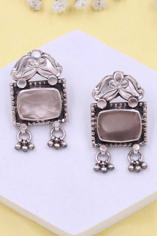 Floral Quartz Danglers 