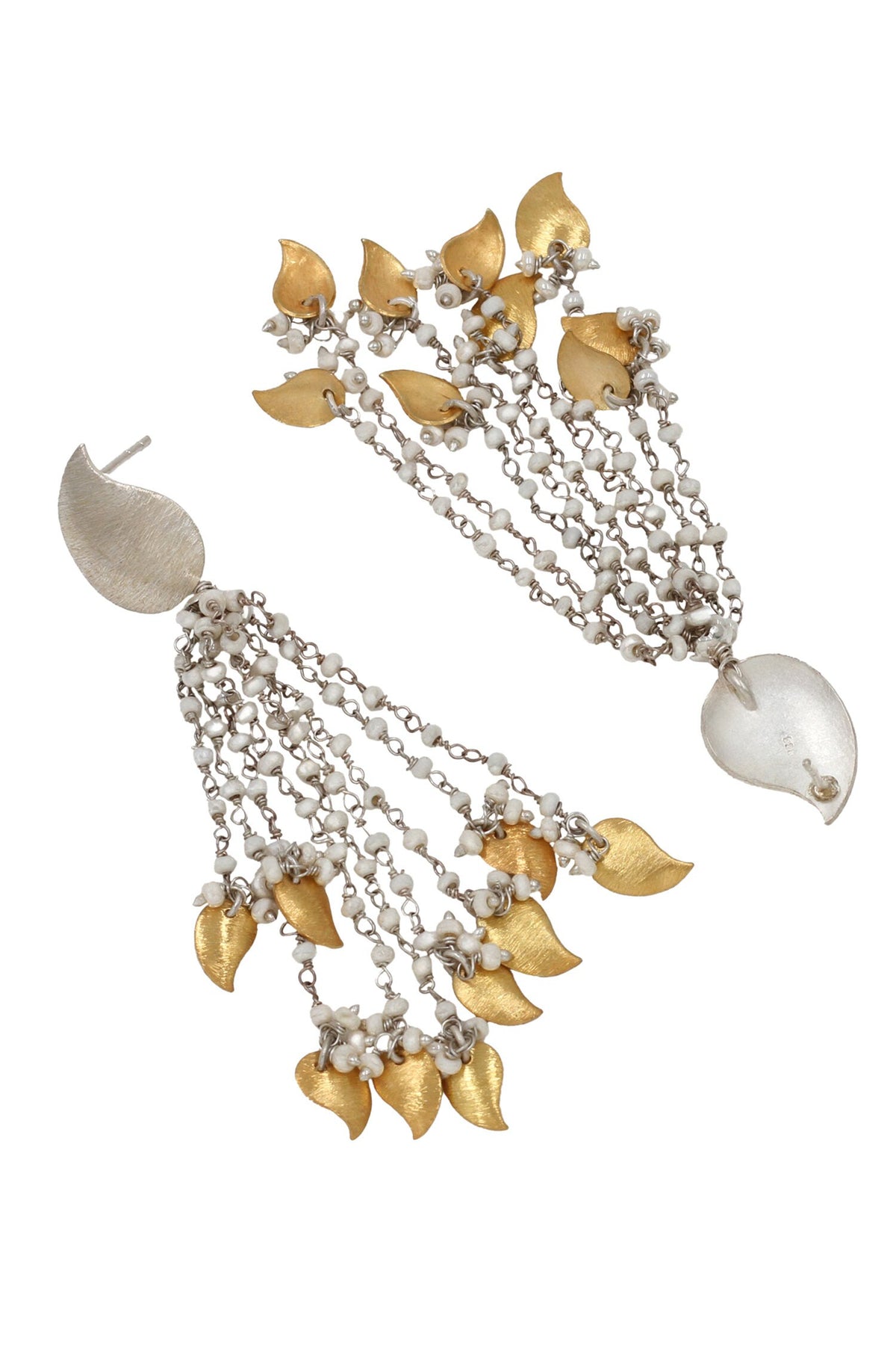 Paisley Pearl Tassel Earrings 