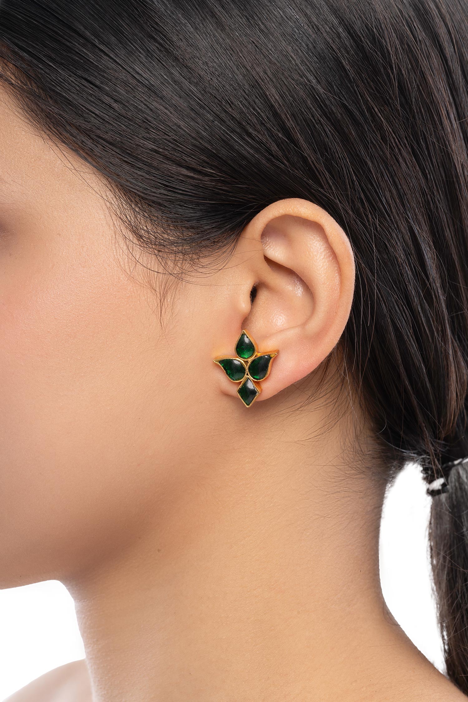 Kundan Stone Embellished Studs 