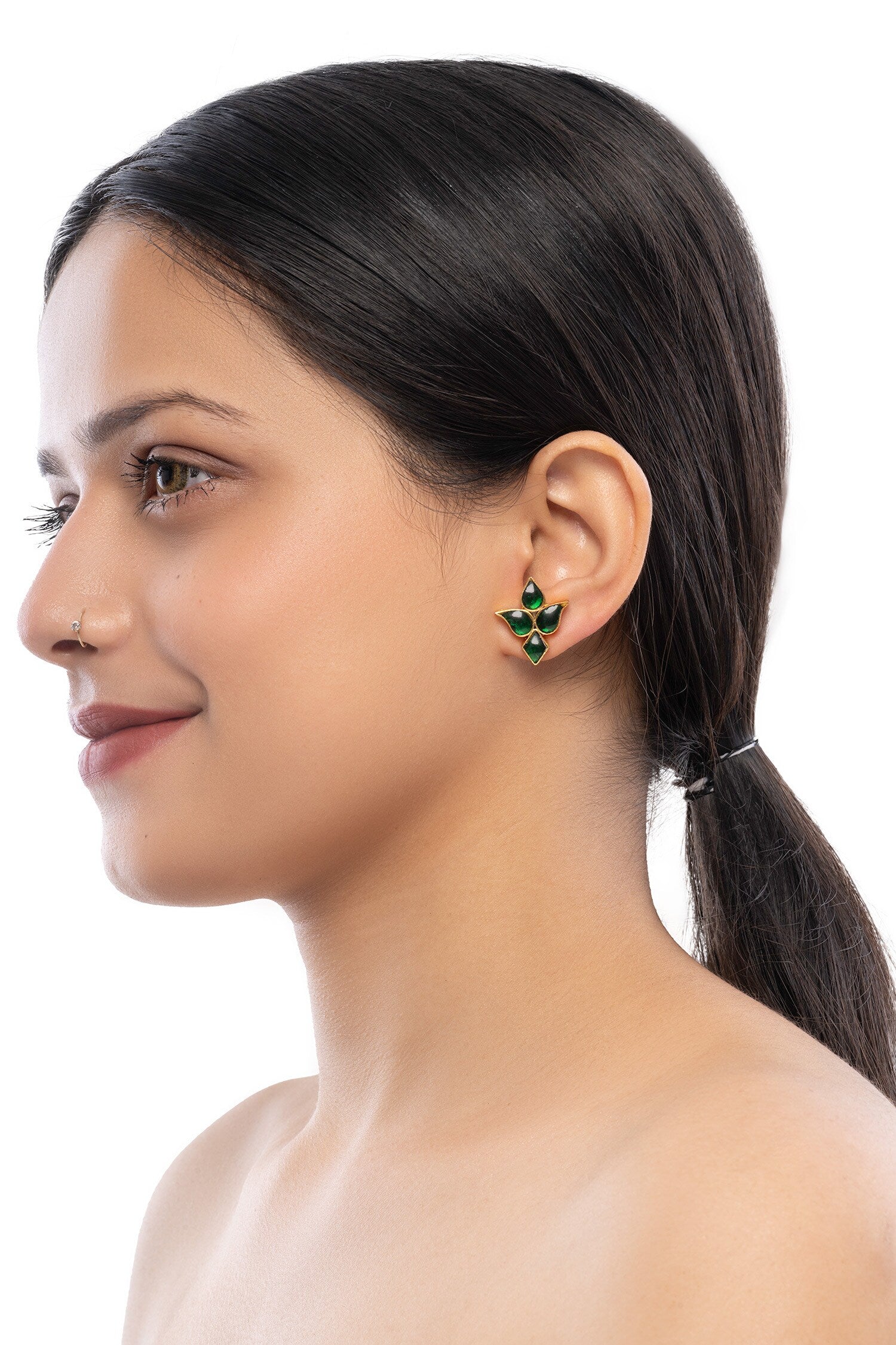 Kundan Stone Embellished Studs 