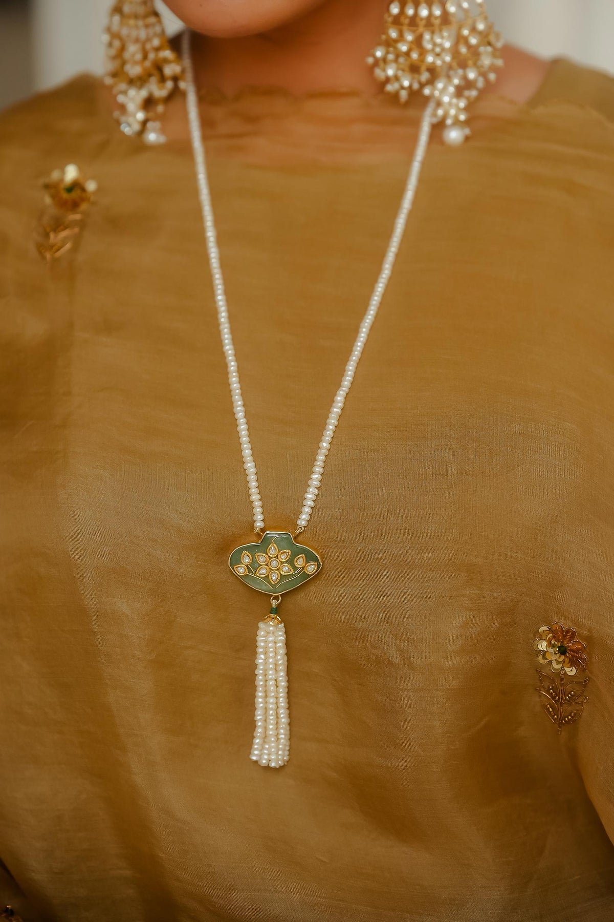 Tassel Embellished Pendant Necklace 