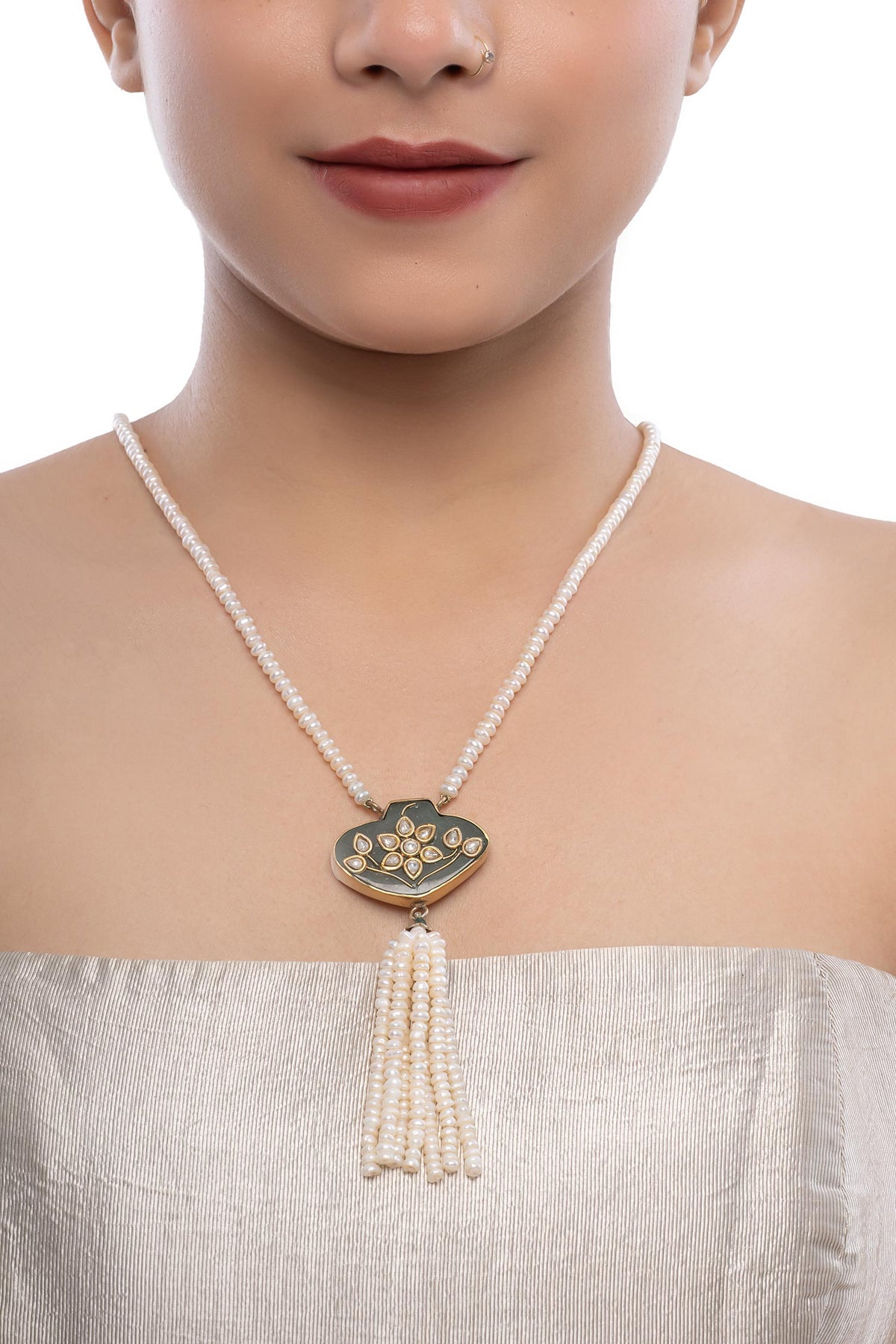 Tassel Embellished Pendant Necklace 