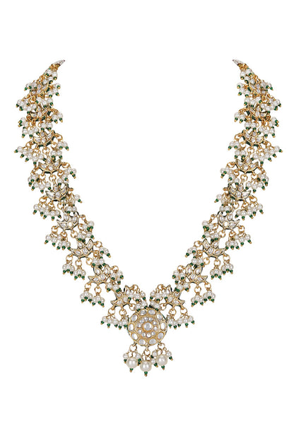 Kundan Bead Embellished Necklace Set 