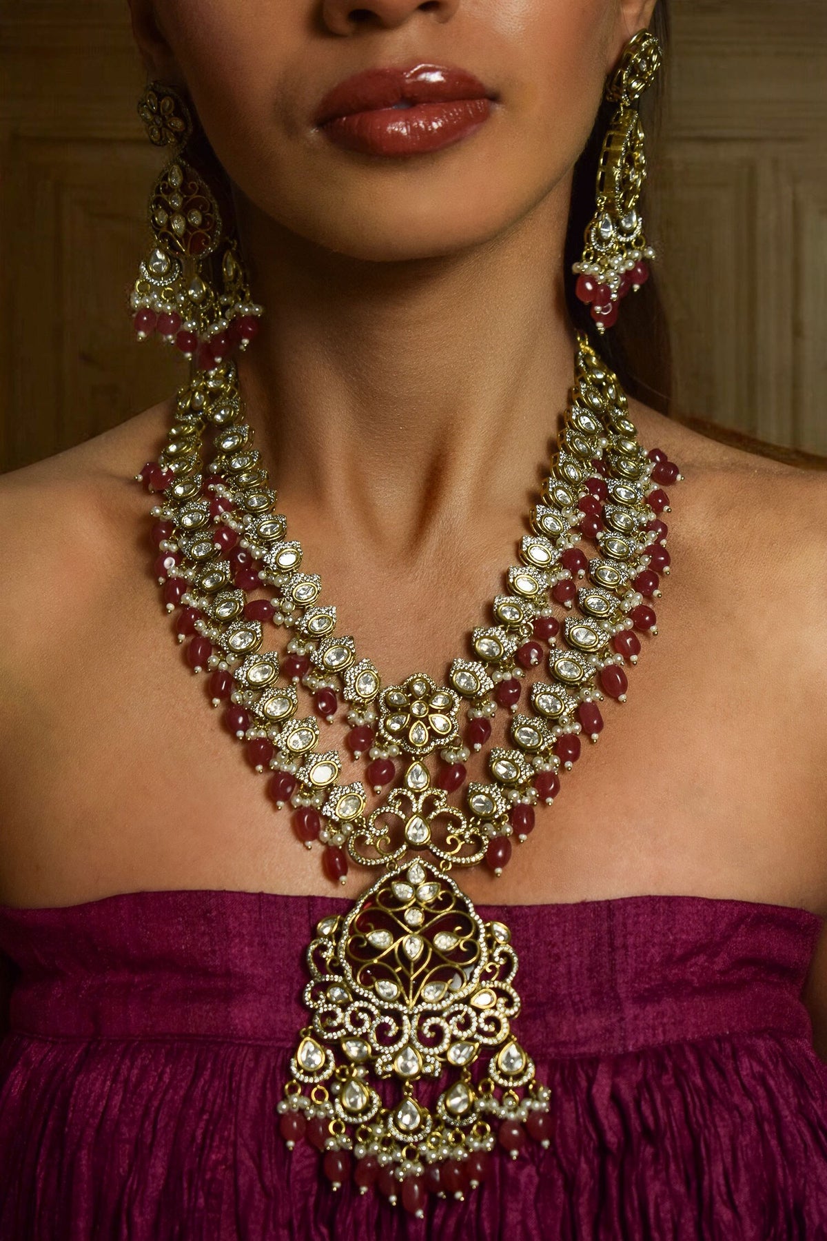 Crest Bloom Necklace Set 
