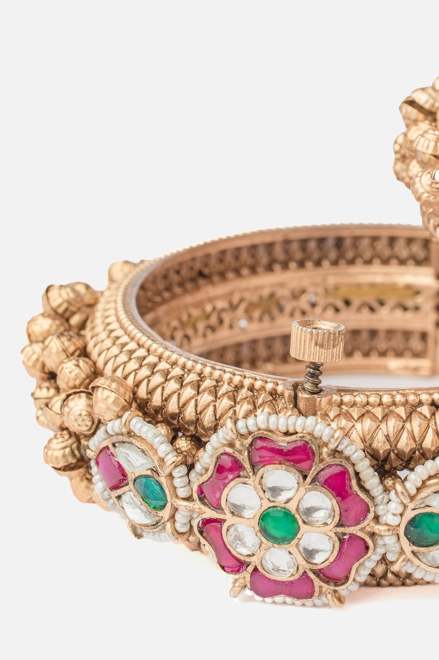 Bloom Vine Embellished Bangles Set 