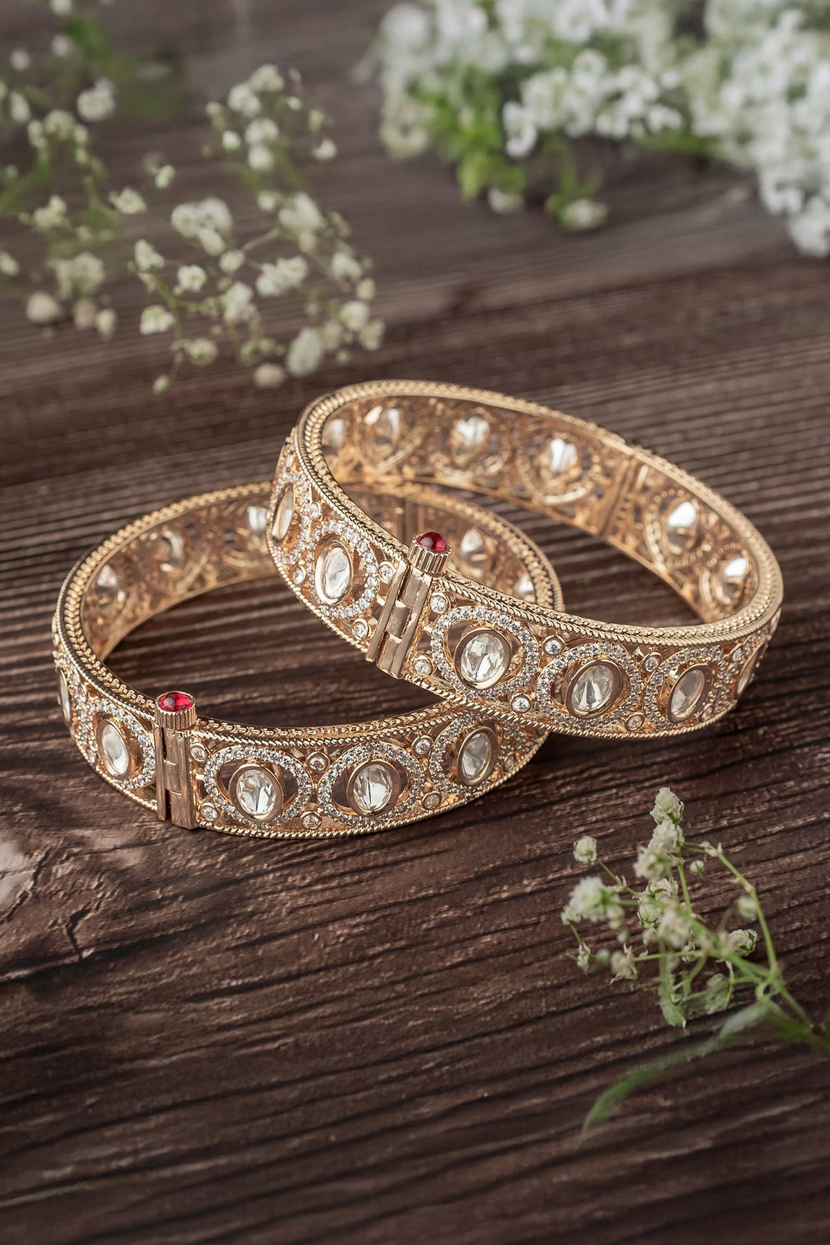 Circlet Stone Embellished Bangles 
