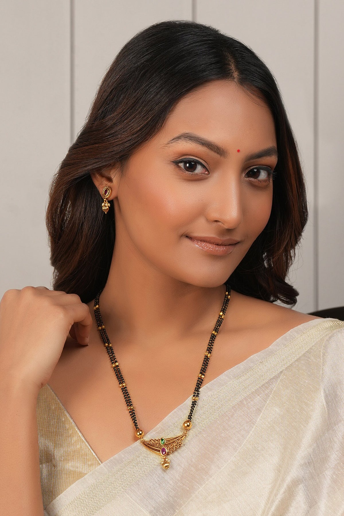Antique Gold Mangalsutra Set 