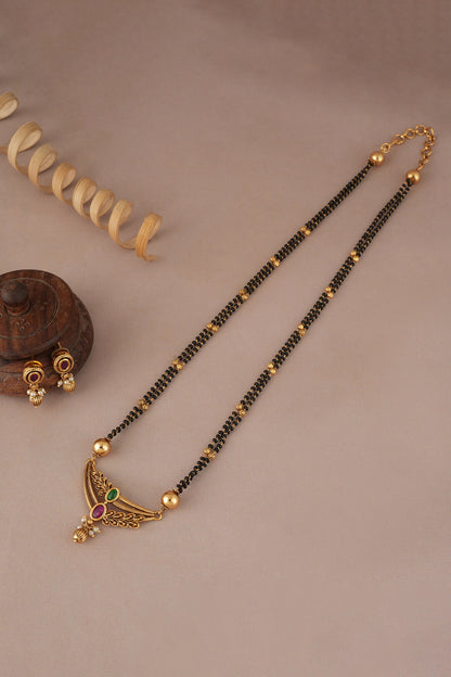 Antique Gold Mangalsutra Set 