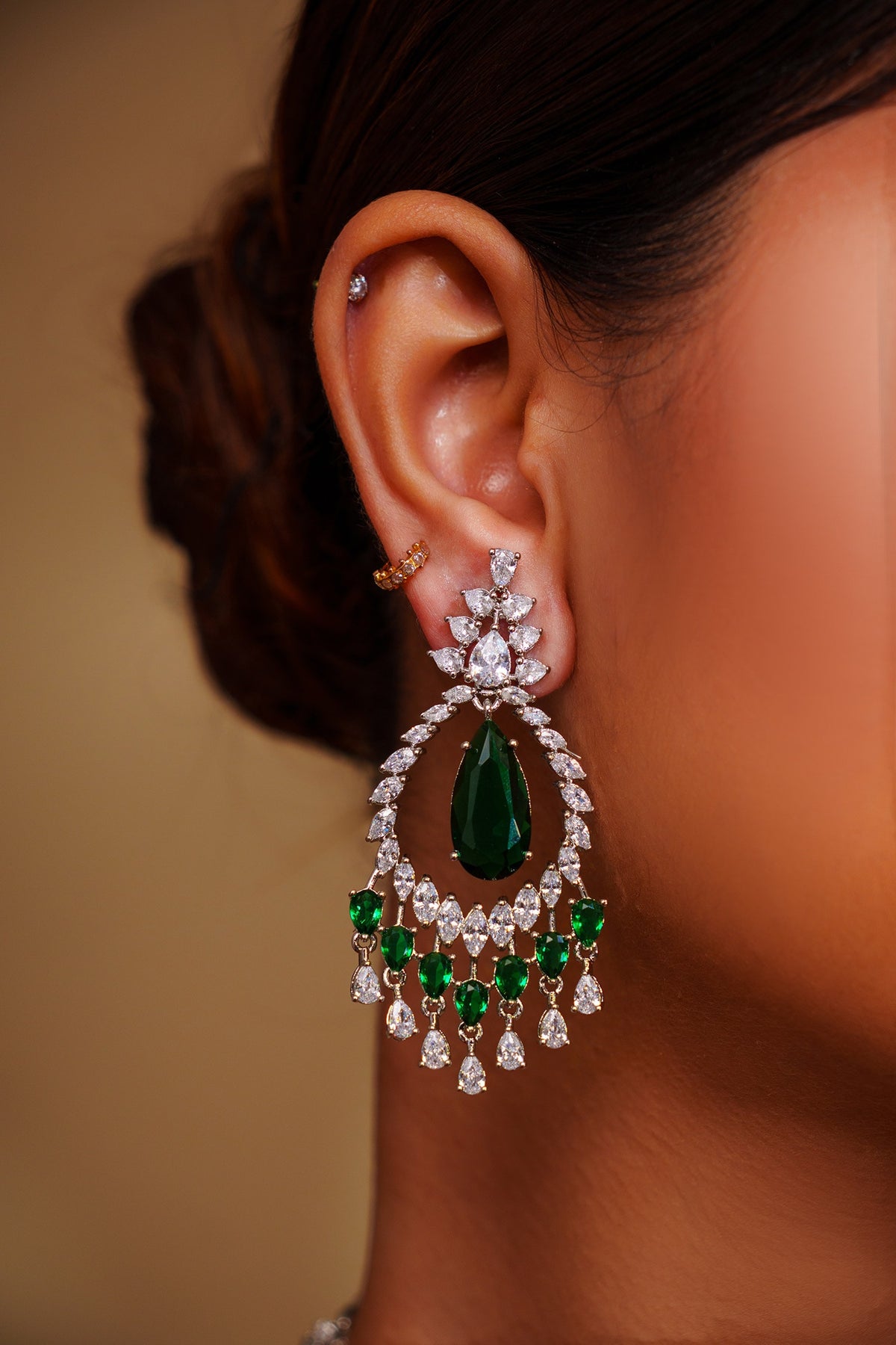 Contemporary Diamond Necklace & Earring Set 