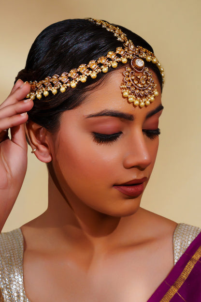 Kundan Polki Mathapatti  