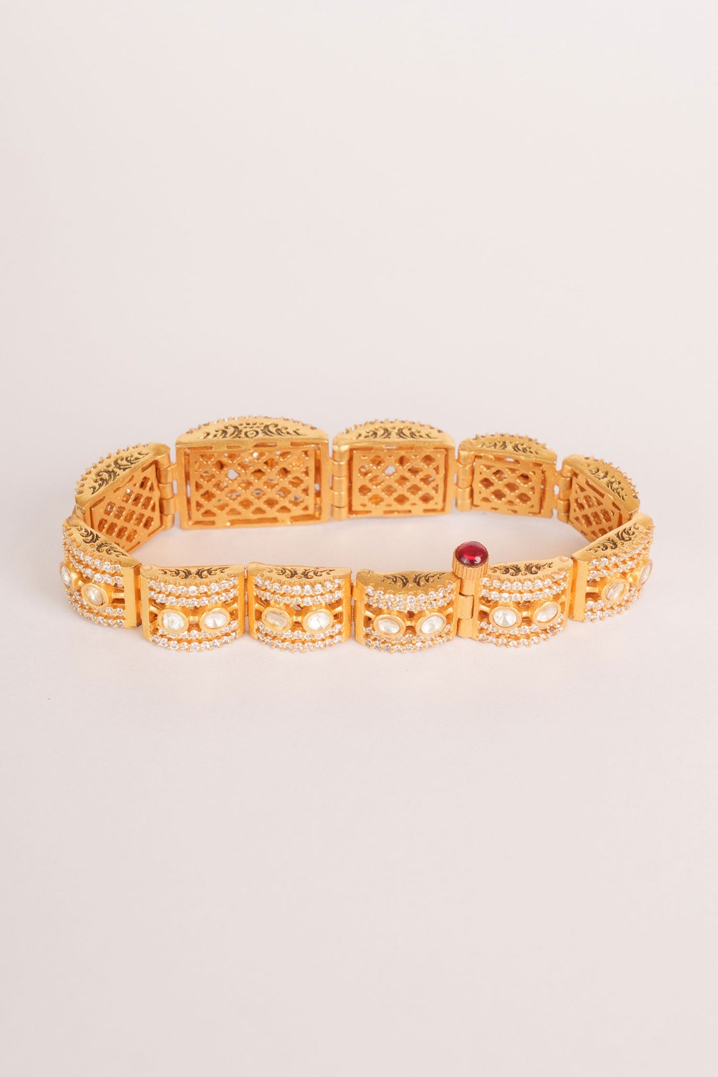 Moissanite Kada Bracelet 