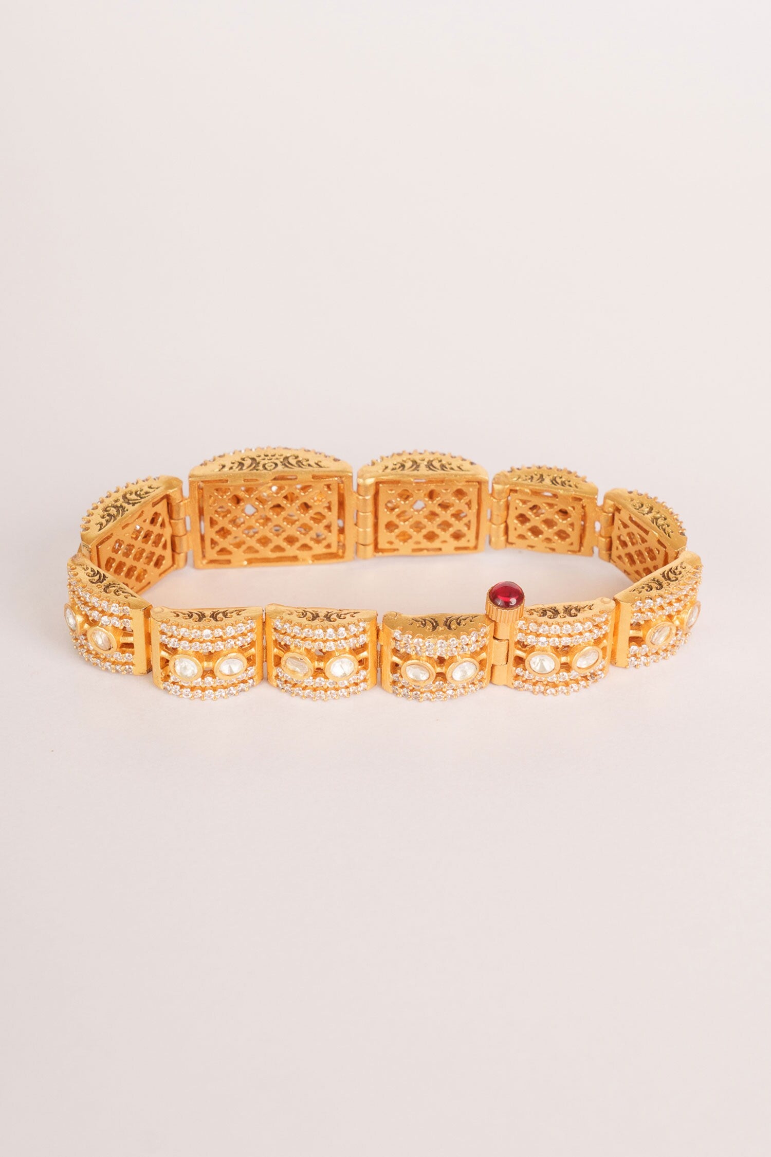 Moissanite Kada Bracelet 