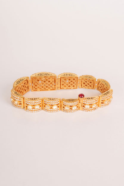 Moissanite Kada Bracelet 