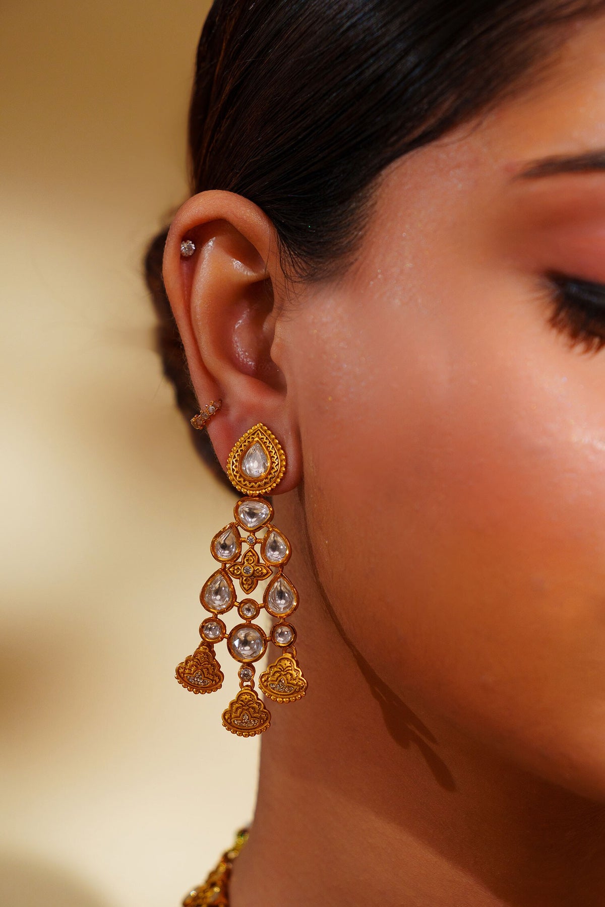 Kundan Polki Jewellery Set 