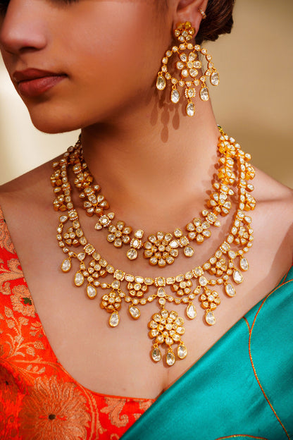 Moissanite Necklace Set 