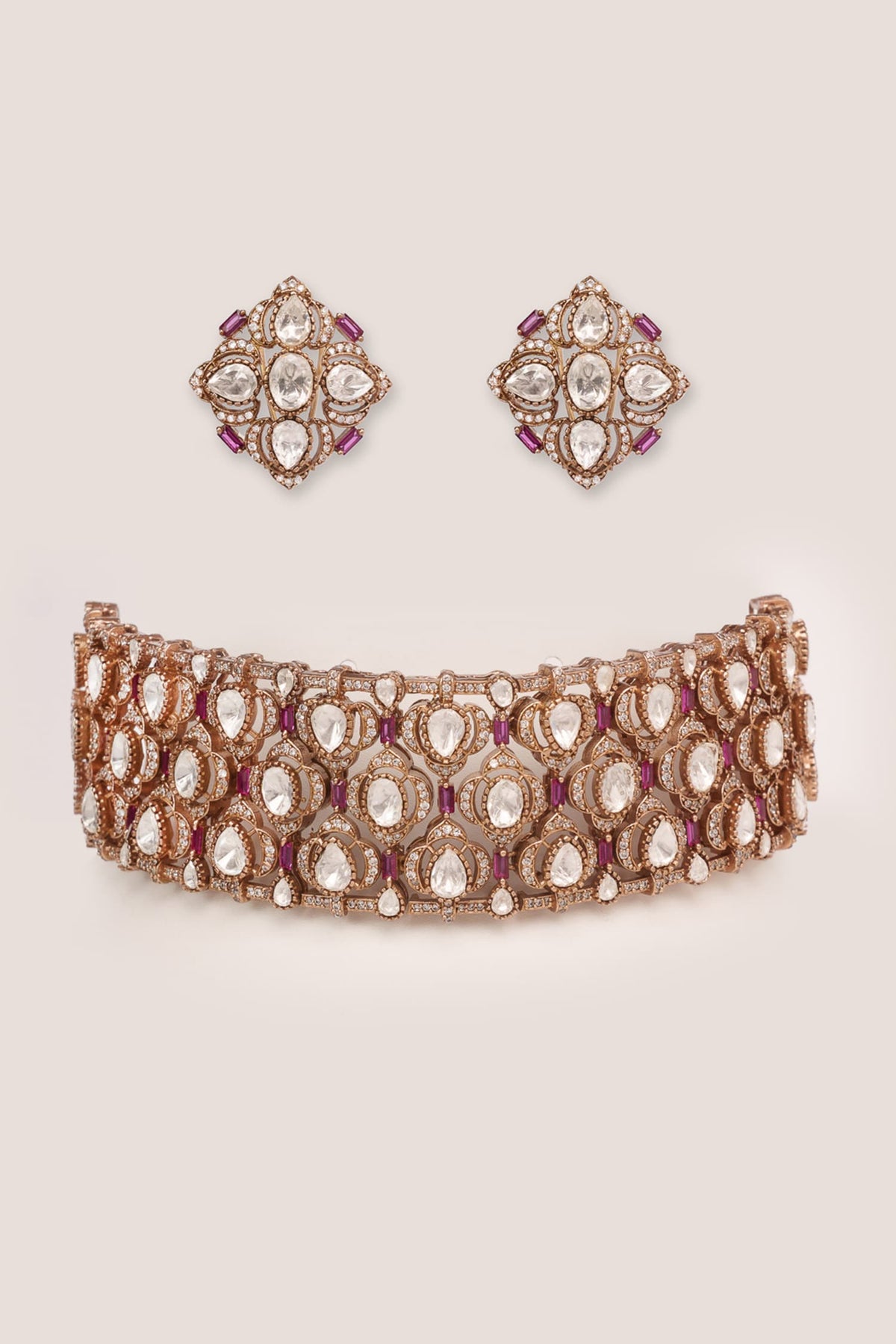 Moissanite Choker Set 
