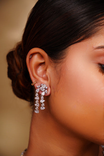 Diamond Necklace Set With Earrings 