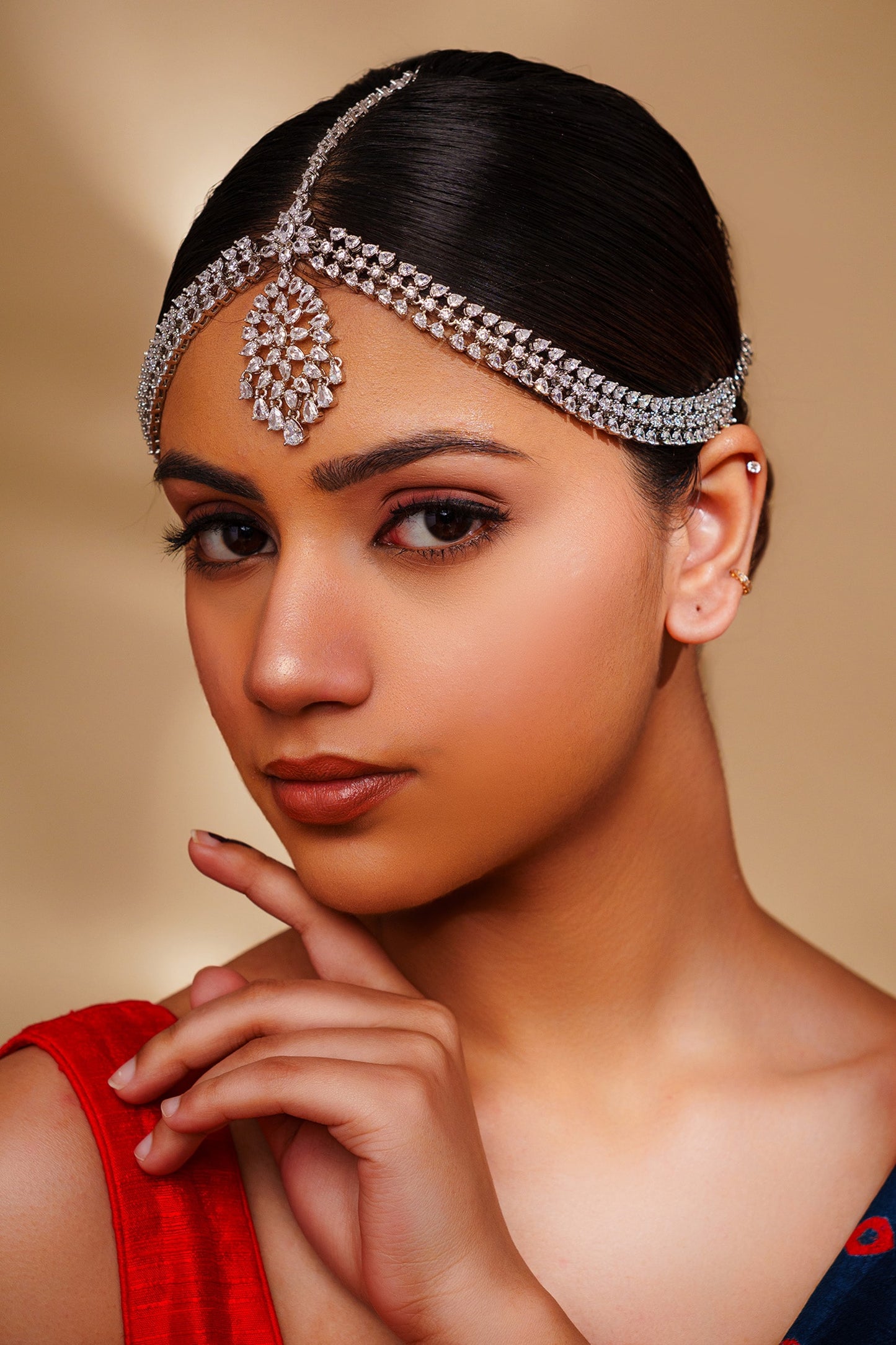 Diamond Studded Mathapatti 