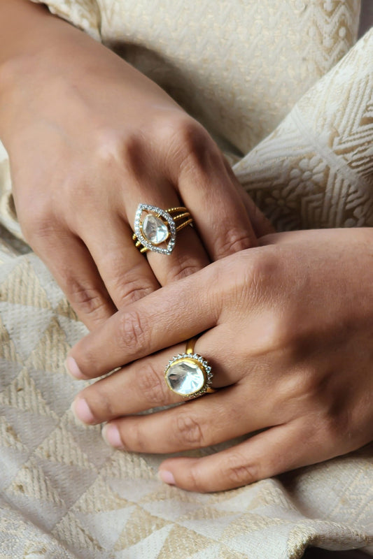 Marquise Polki Ring 