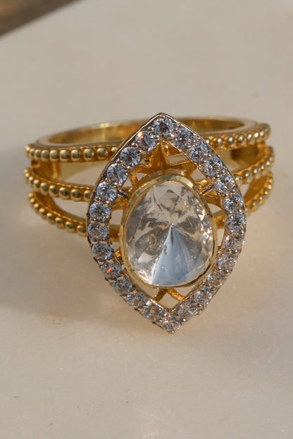 Marquise Polki Ring 
