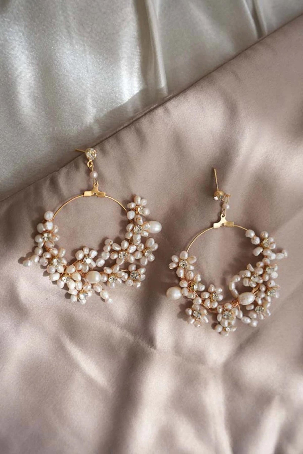 Ocean Mist Pearl Dangle Earrings 