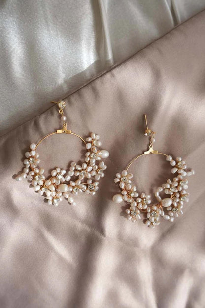 Ocean Mist Pearl Dangle Earrings 