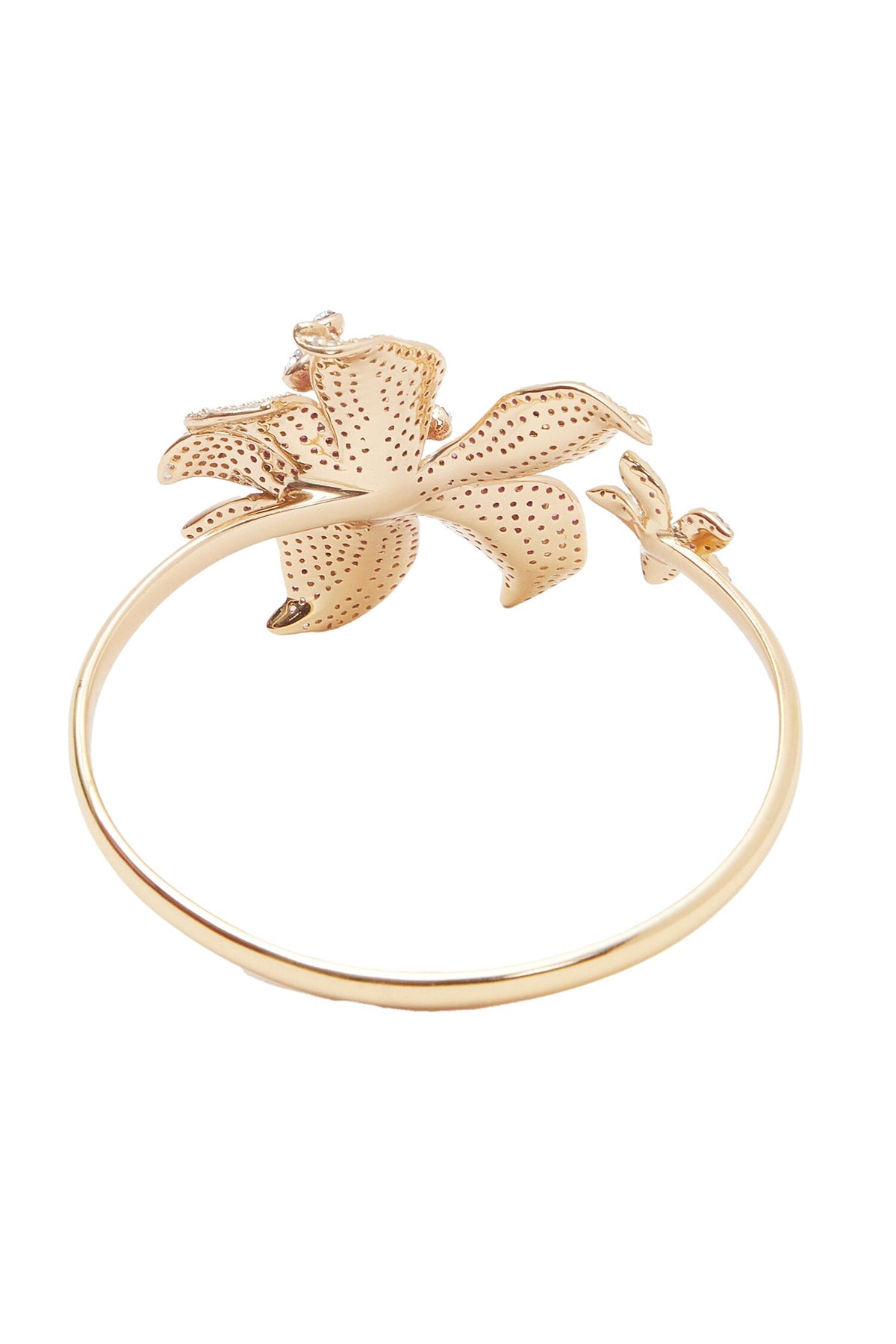 Floral Stone Embellished Bangle 