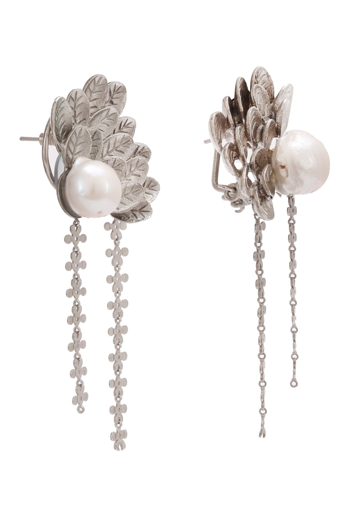 Silver Baroque Beauty Earrings 