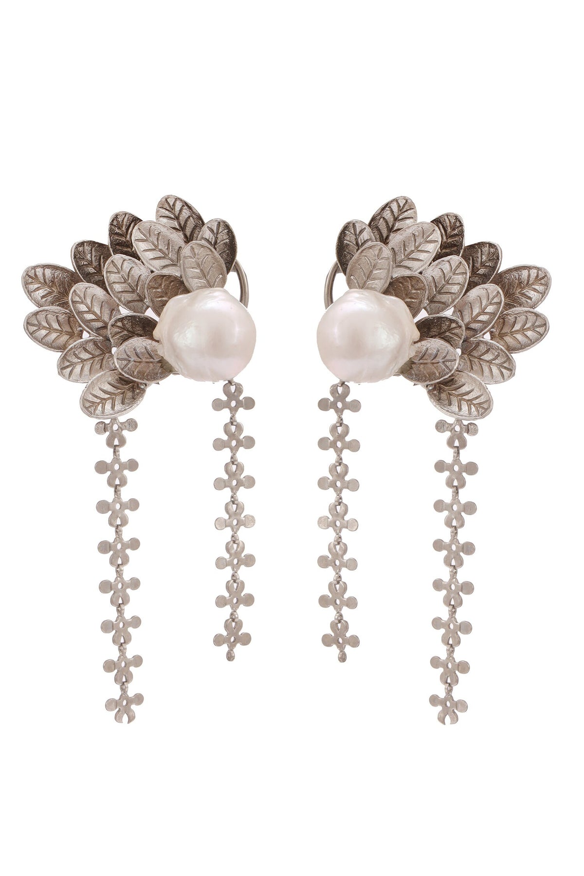 Silver Baroque Beauty Earrings 