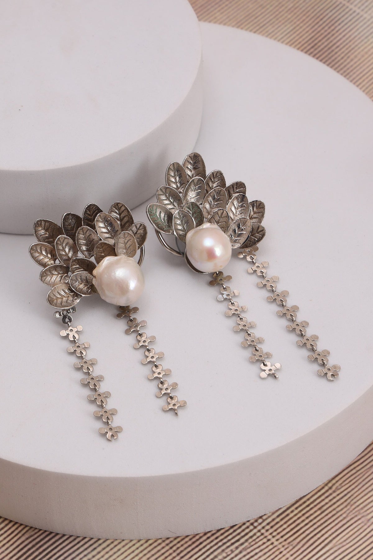 Silver Baroque Beauty Earrings 