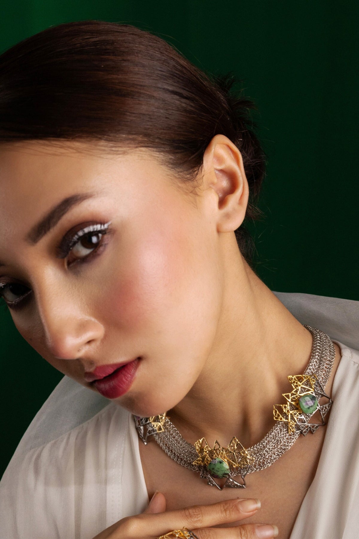Geometric Choker Necklace 